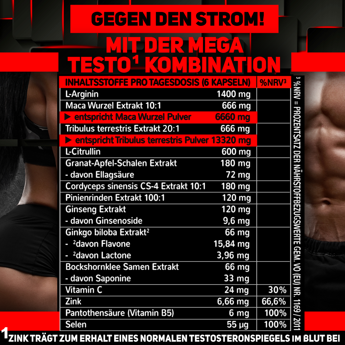 Die VOLLE LADUNG Tostoron - mit 14 Inhaltsstoffen