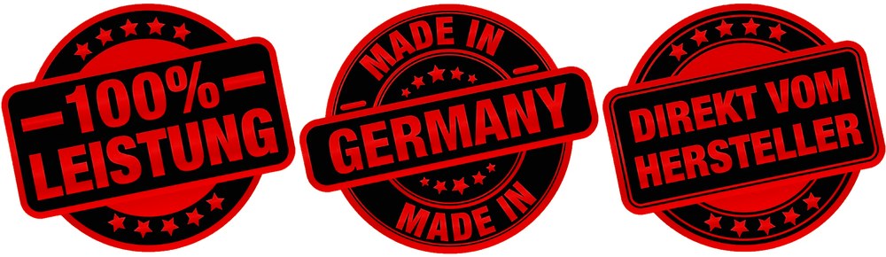 100 % Leistung · Made in Germany · Direkt vom Hersteller