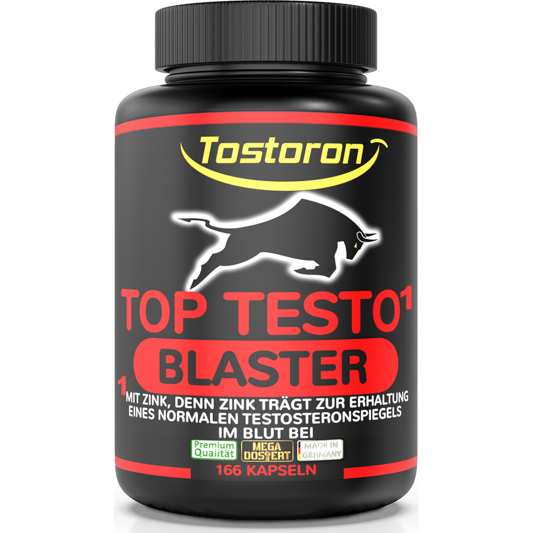 TOP TESTO BLASTER mit Zink - trägt zum Erhalt eines normalen TESTOSTERONSPIEGELS bei